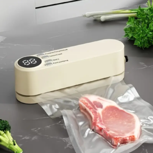 Compact USB Rechargeable Vacuum Sealer Machine / Off-White Color