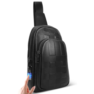 Fingerprint Unlock Anti Theft Proof Crossbody Bag Men