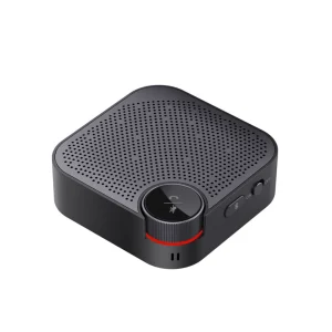 Porodo Bluetooth Conference Speaker with 3M Talking Distance - Black/مكبر صوت مؤتمرات بلوتوث من بورودو بمدى تحدث يصل إلى 3 أمتار - أسود