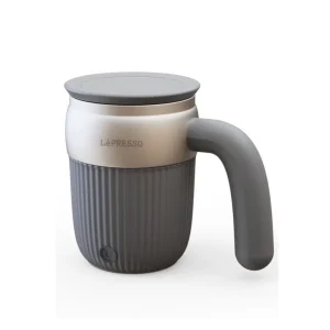 Auto Magnetic Stirring Travel Coffee Mug 450ml/ Built-In Battery/ Durable Stainless Steel / Automatic Stirring Mug - Grey