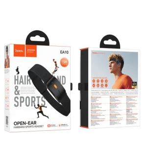 hoco EA10 Energica Hairband Sport Bluetooth Earphone(Black)/سماعة أذن رياضية بلوتوث من إنرجيكا EA10 (أسود)